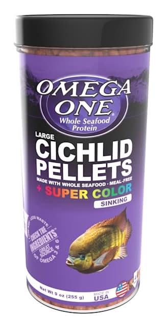 Omega One Super Color Sinking Large Cichlid Pellets (9 oz)