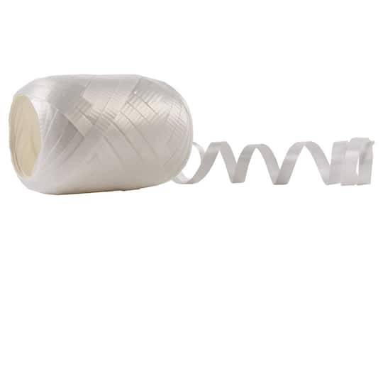 Celebrate It 22Yd Textured Curling Ribbon, White