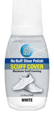 Shoe Gear Scuff Cover No Buff Polish, White (2.5 fl oz)