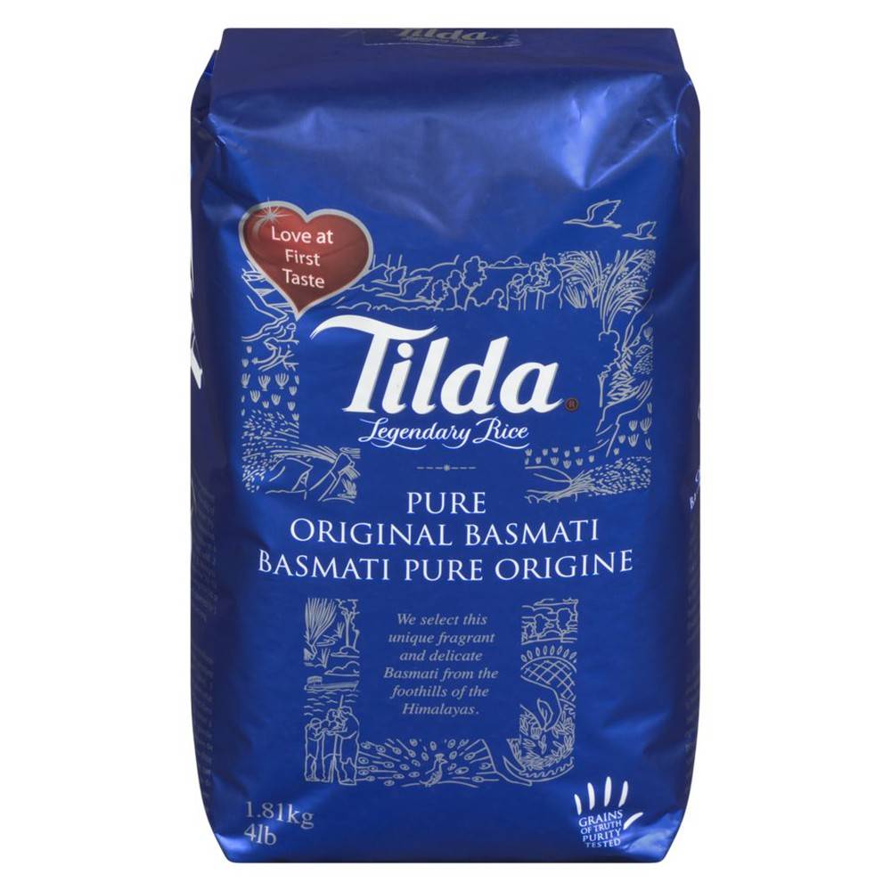 Tilda Pure Basmati Rice, Bag (1.81 kg)