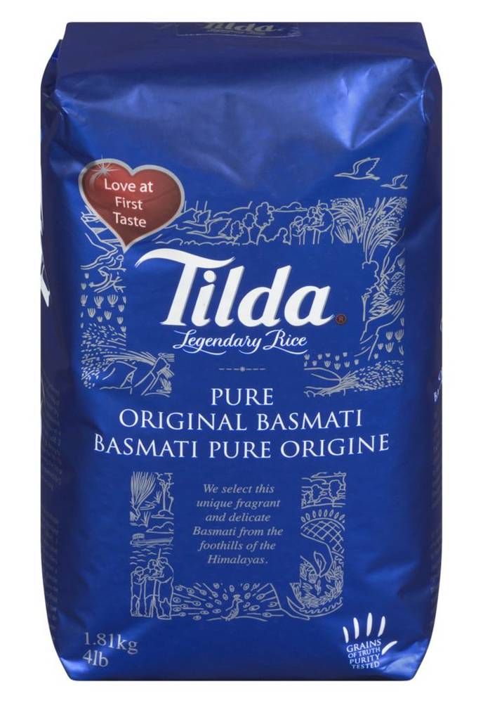 Tilda Pure Basmati Rice, Bag (1.81 kg)