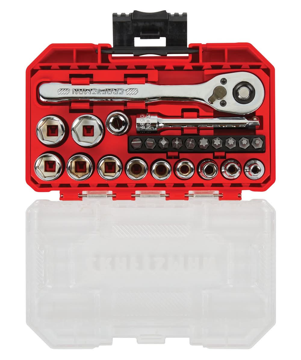CRAFTSMAN VERSASTACK 24 -Piece Metric Mechanics Tool Set with Hard Case