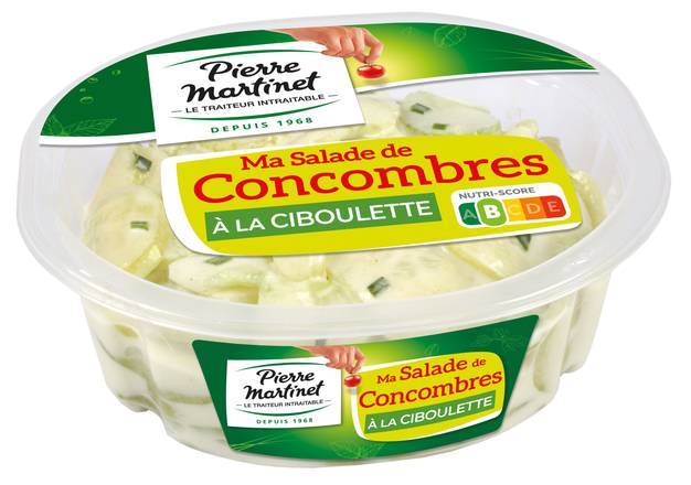 Ma salade de concombres à la ciboulette - pierre martinet - 250g