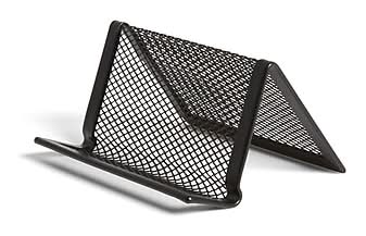 Tr Business Card Hldr Mesh Blk