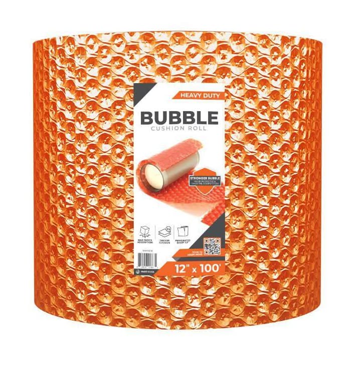 Pratt Retail Specialties 12 In. X 100 Ft. Orange Heavy Duty Bubble Cushion