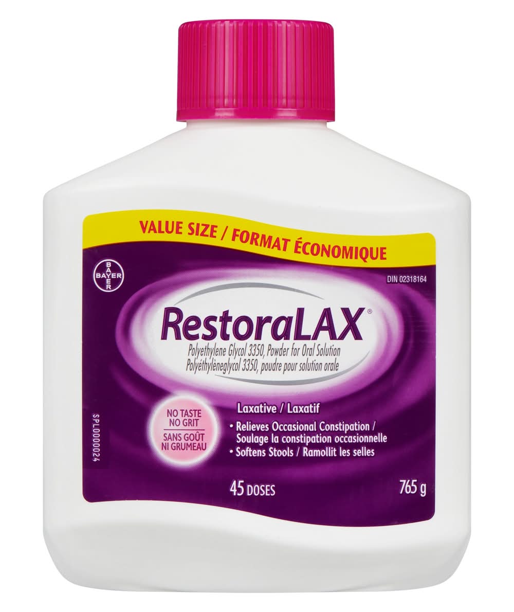 Restoralax Polyethylene Glycol 3350 Laxative Powder For Oral Solution (765 g)