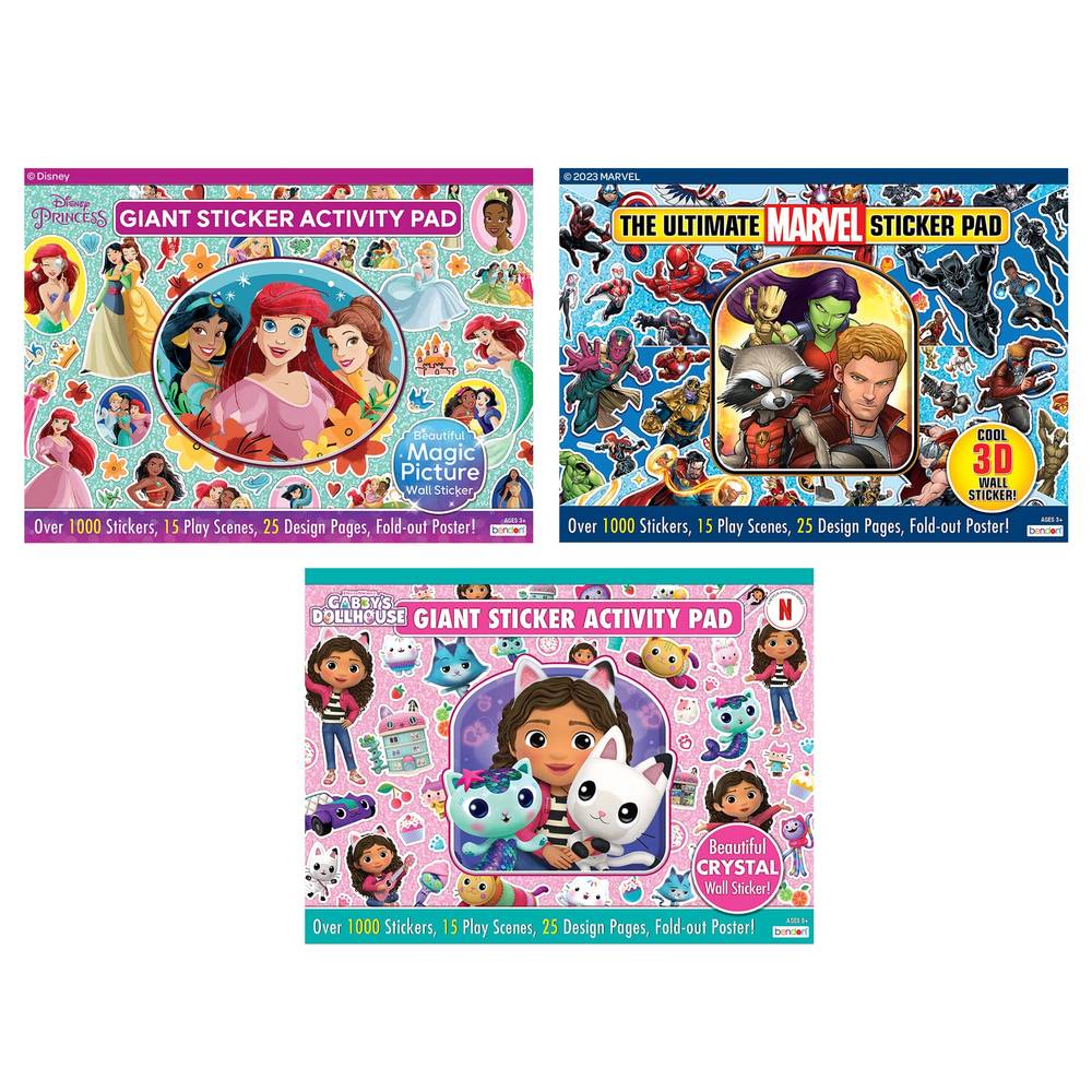 Giant Sticker Pad, Assorted Titles