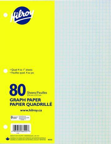 Hilroy Refill Paper Graph (80 units)