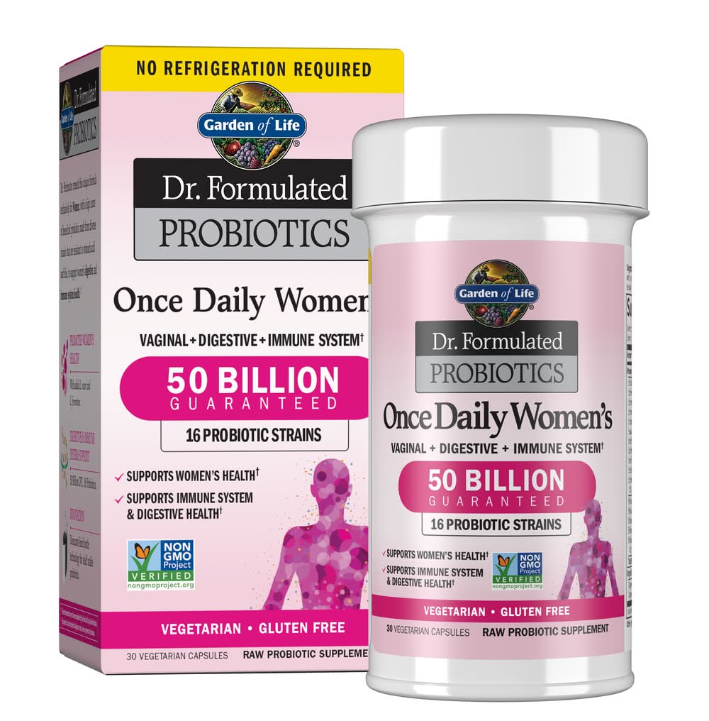 Garden of Life Dr. Formulated Probiotics Once Daily Digestive Capsules, Women (3.6 oz, 30 ct)