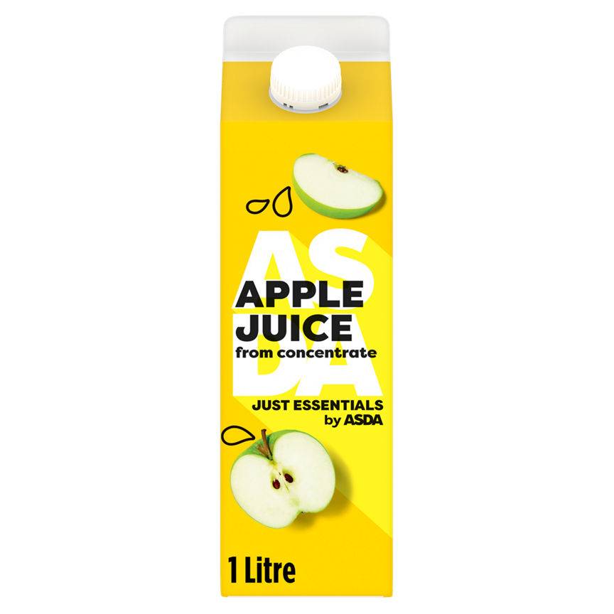 Asda Just Essential Apple Juice From Concentrate (1 L)