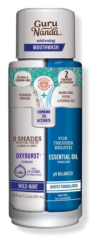 GuruNanda Dual Barrel Whitening Mouthwash 20 oz