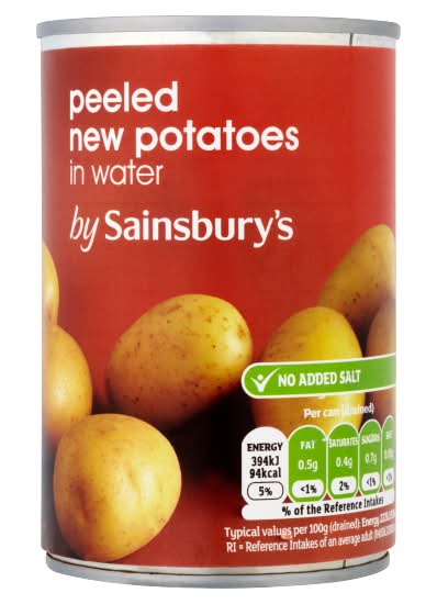 Sainsbury's Peeled New Potatoes in Water (300g)