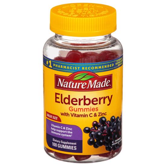 Nature Made Value Size Gummies Raspberry Elderberry