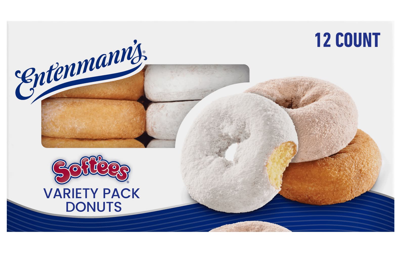 Entenmann's Softees Donuts Variety pack (524 g, 12 ct)