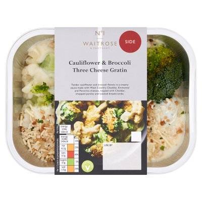 Waitrose & Partners No1 Cauliflower & Broccoli Three Cheese Gratin