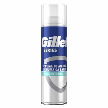 Espuma de afeitar refrescante con eucalipto para piel sensible Series Gillette 200 ml.