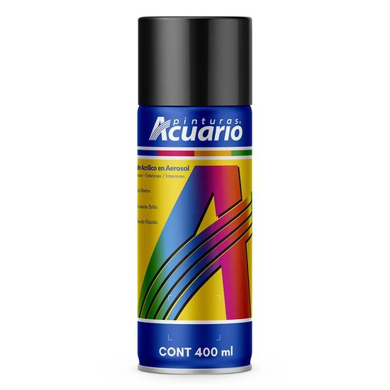 Pinturas acuario aerosol brillante negro (aerosol 400 ml)