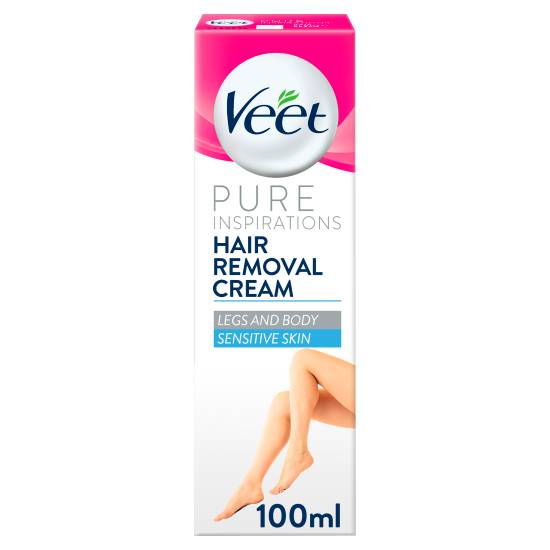 Veet Female, Pure Hair Removal Cream Legs & Body Sensitive Skin (100ml)