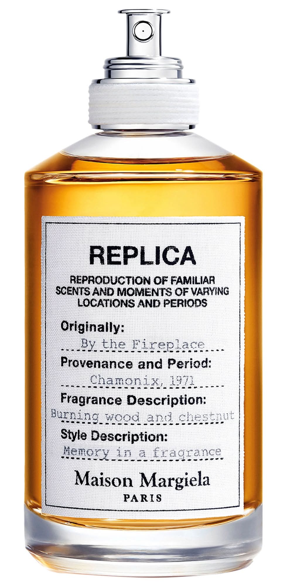 Maison Margiela ‘REPLICA' By the Fireplace Eau de Toilette with Chestnut, Vanilla, and Clove Oil 3.4 oz/ 100 mL