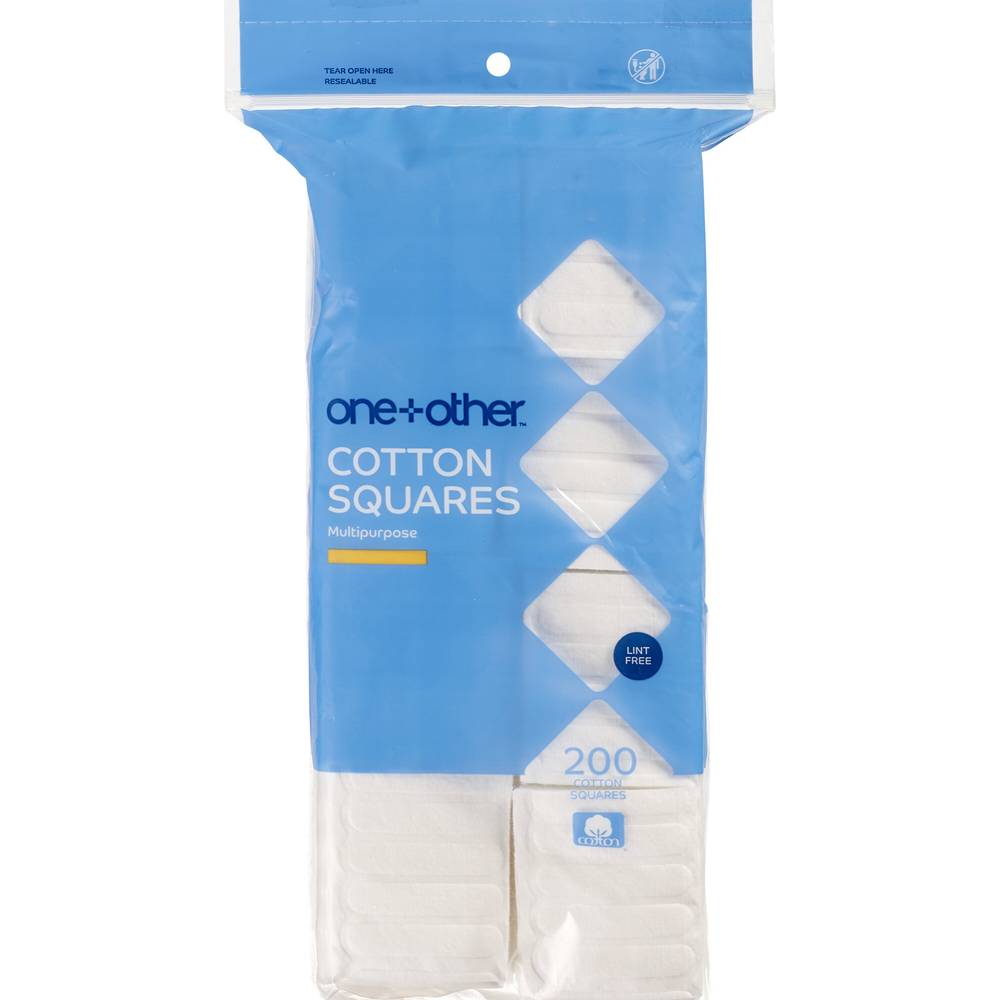 One+Other Basic Cotton Squares, 200Ct