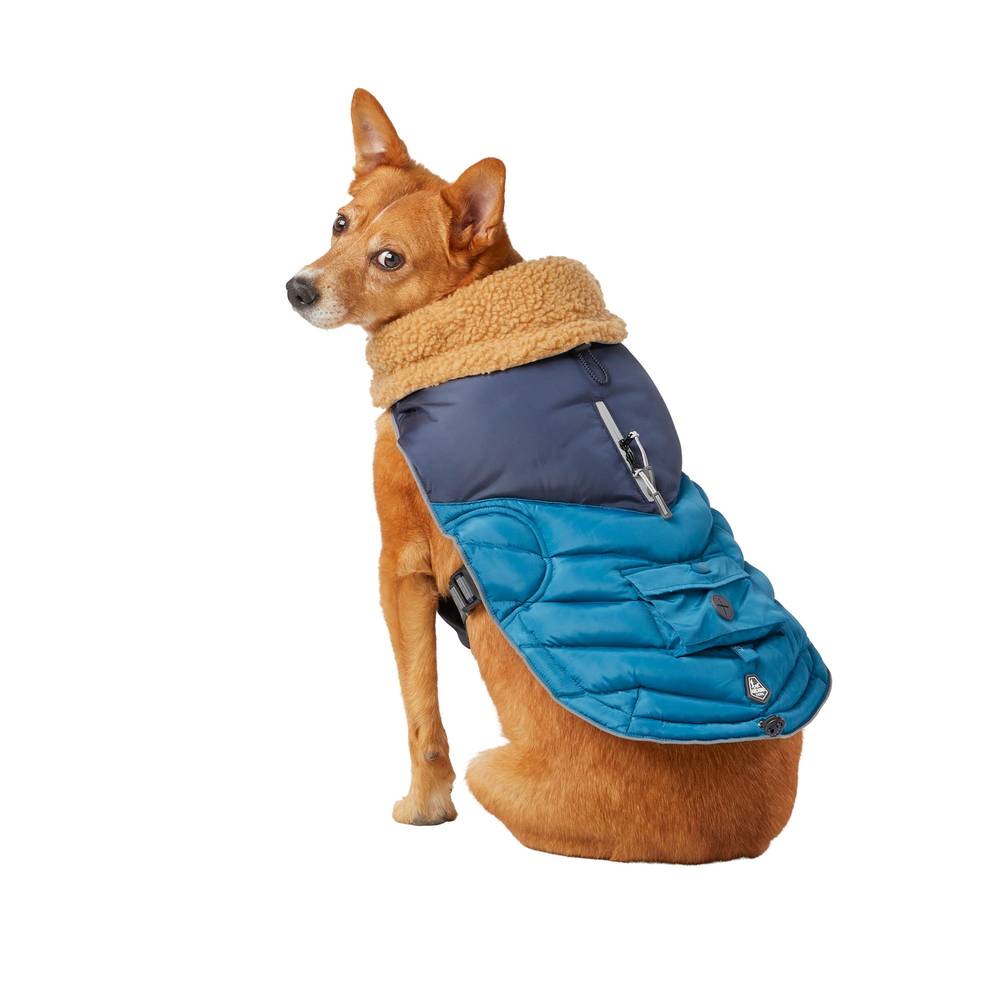 Arcadia Trail™ Ultra Adjustable Insulated Dog Coat (Color: Teal, Size: Medium)