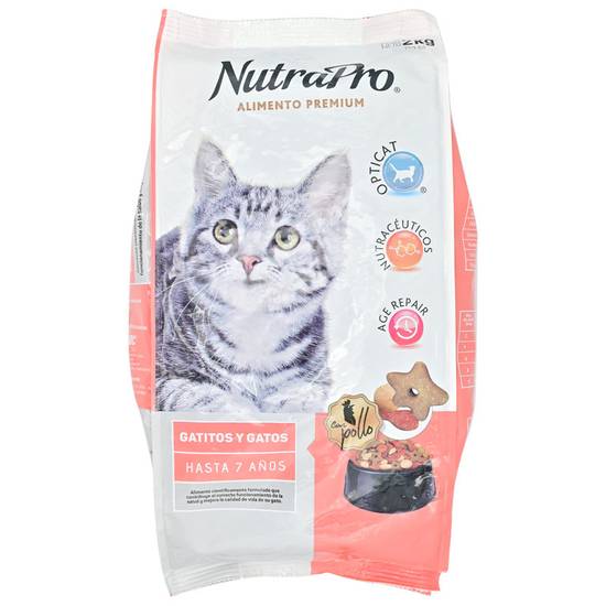 NUTRAPRO COM GATO HASTA 7 AÑOS *2KG