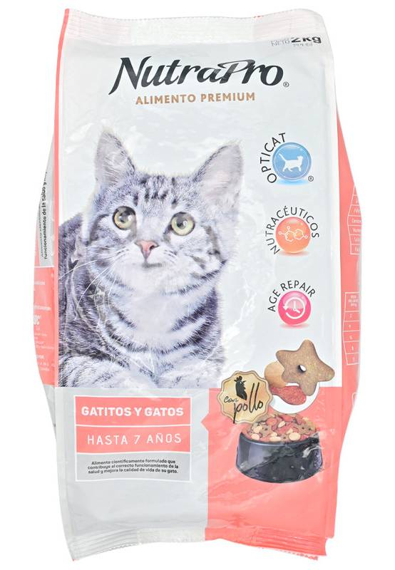 NUTRAPRO COM GATO HASTA 7 A�OS *2KG