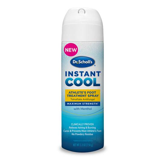 Dr. Scholl's Instant Cool Athlete's Foot Treatment Spray, 5.3 OZ