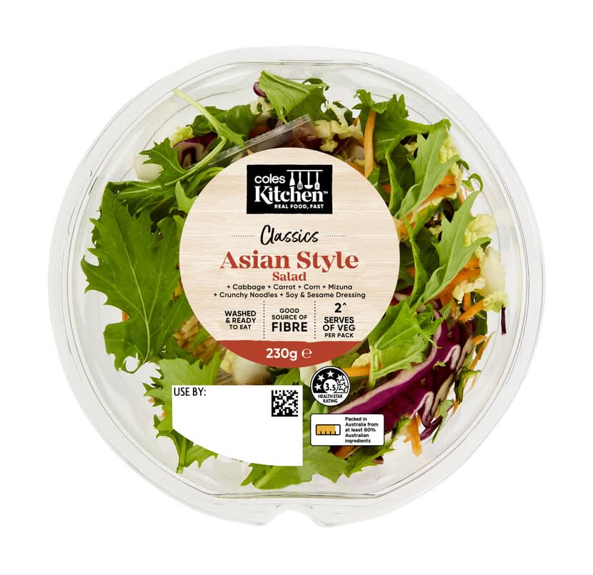 Coles Kitchen Asian Style Salad Bowl 230g