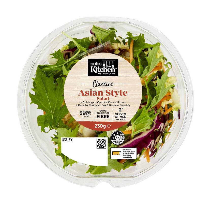 Coles Kitchen Asian Style Salad Bowl 230g