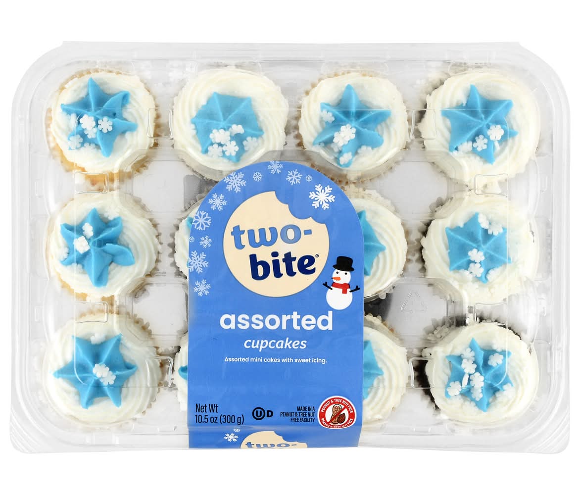 Two-Bite Cupcakes, Vanilla & Chocolate (25 g, 12 ct)