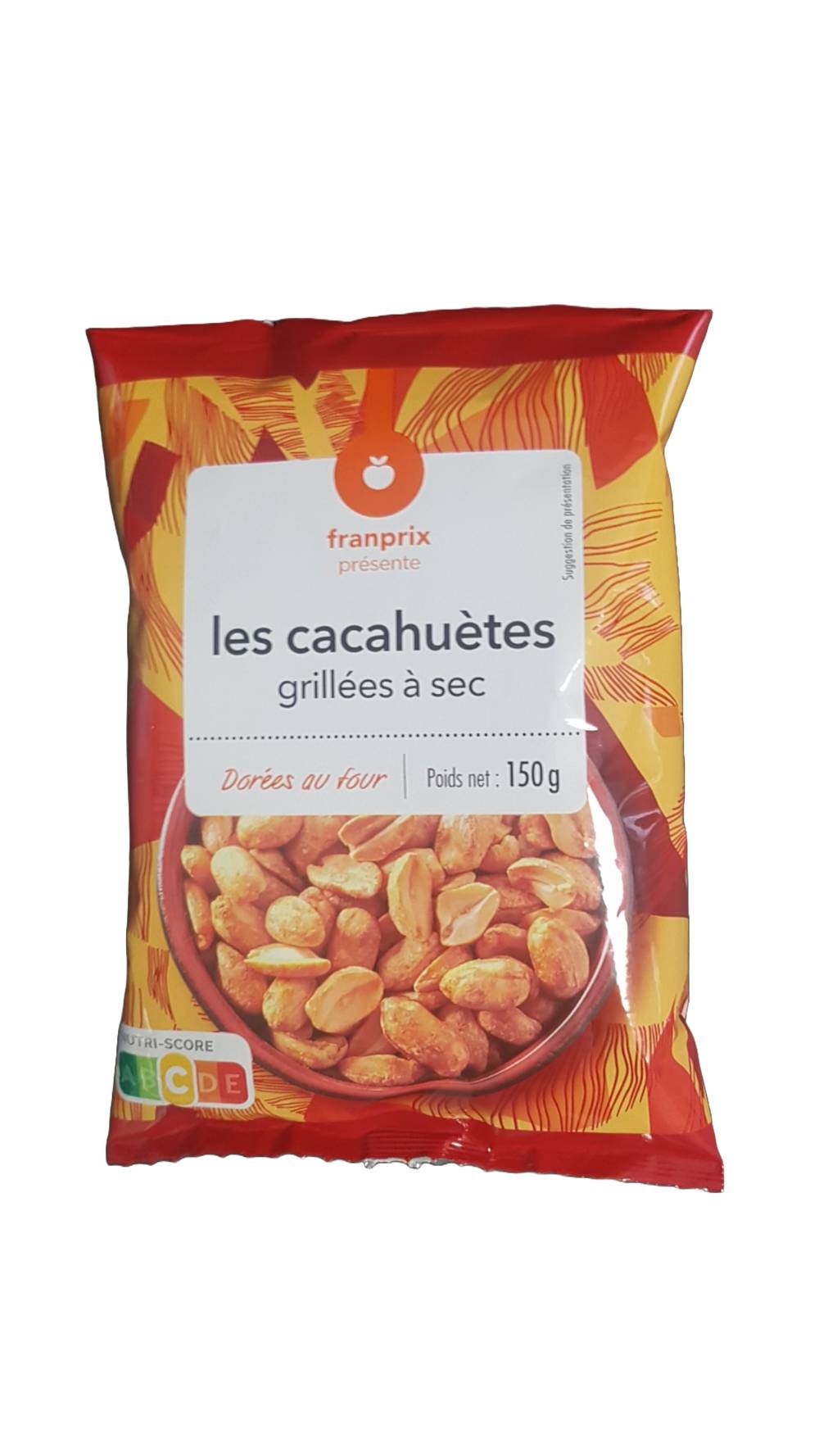 Franprix - Cacahuètes grillées à sec (150g)