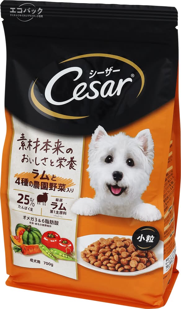 シーザー ドライ 成犬用 ラムと4種の野菜 小粒 CSR93 近くの配達