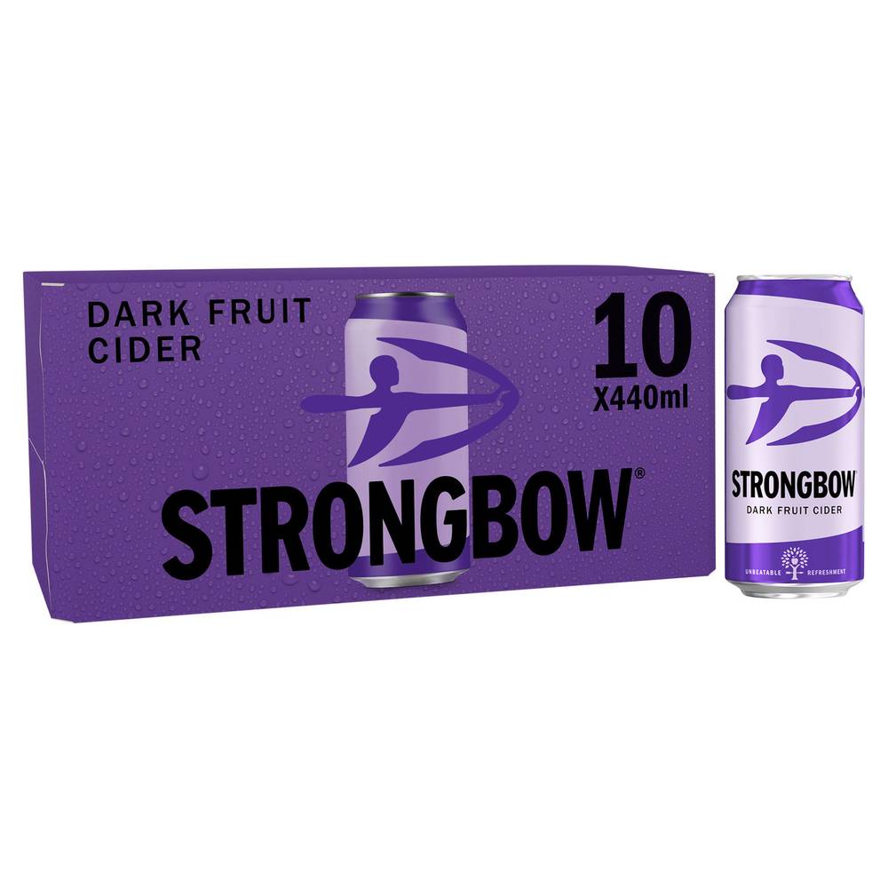 Strongbow Dark Fruit Cider Cans 10 x 440ml