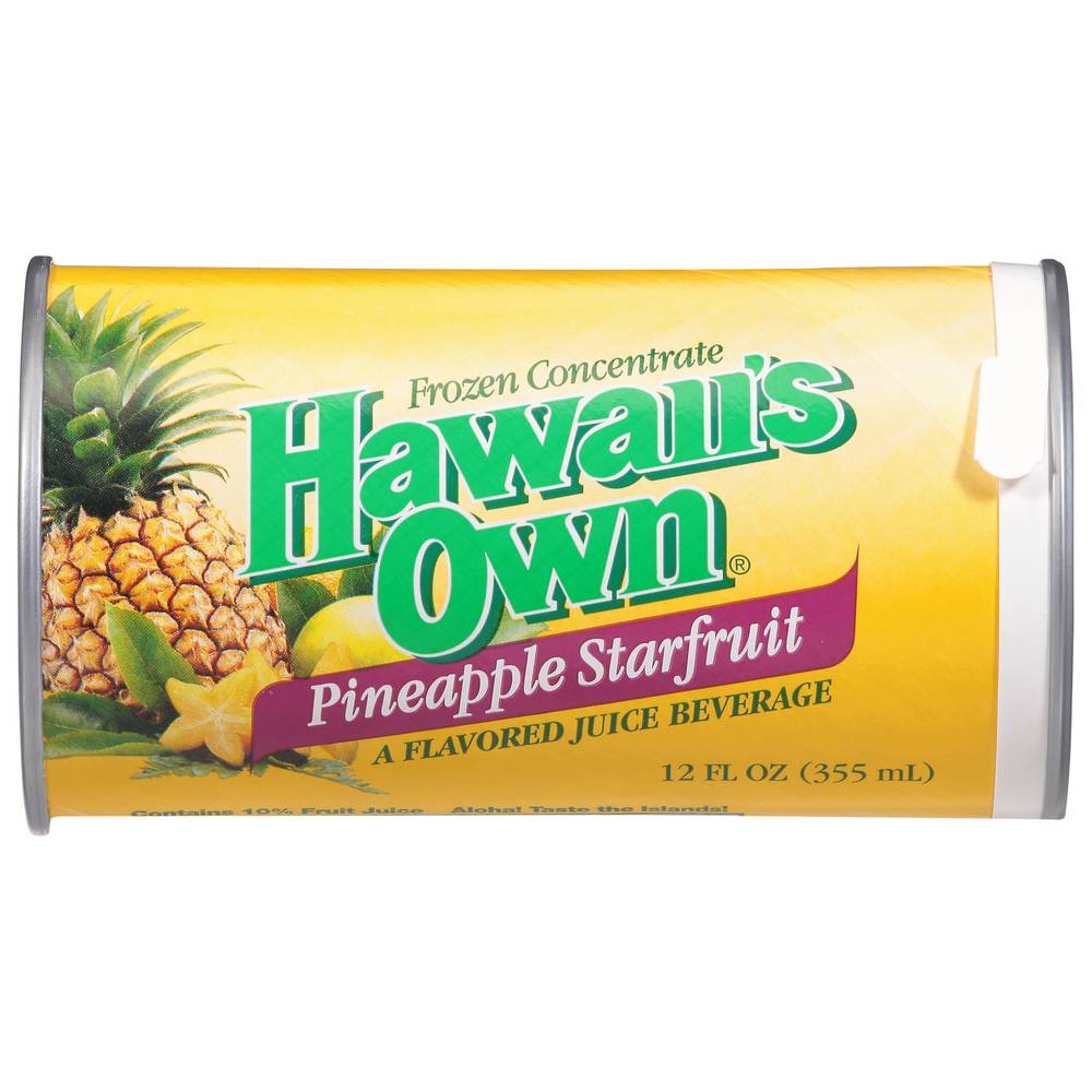 Hawaii's Own Frozen Concentrate Juice (pineapple starfruit)