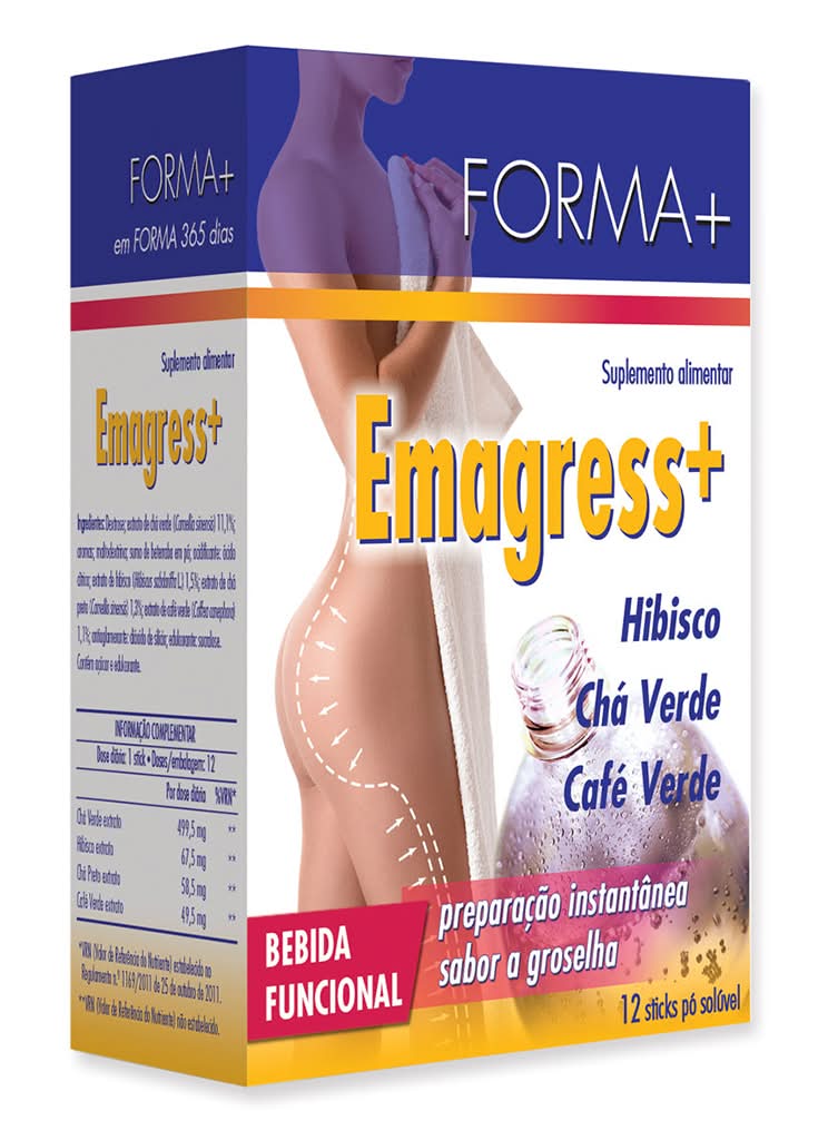 Forma+ - Emagress+ (stick soluvel), embalagem de 54g