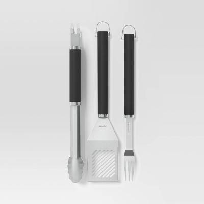 Room Essentials Stainless Steel Grill Tool Set (3 ct)