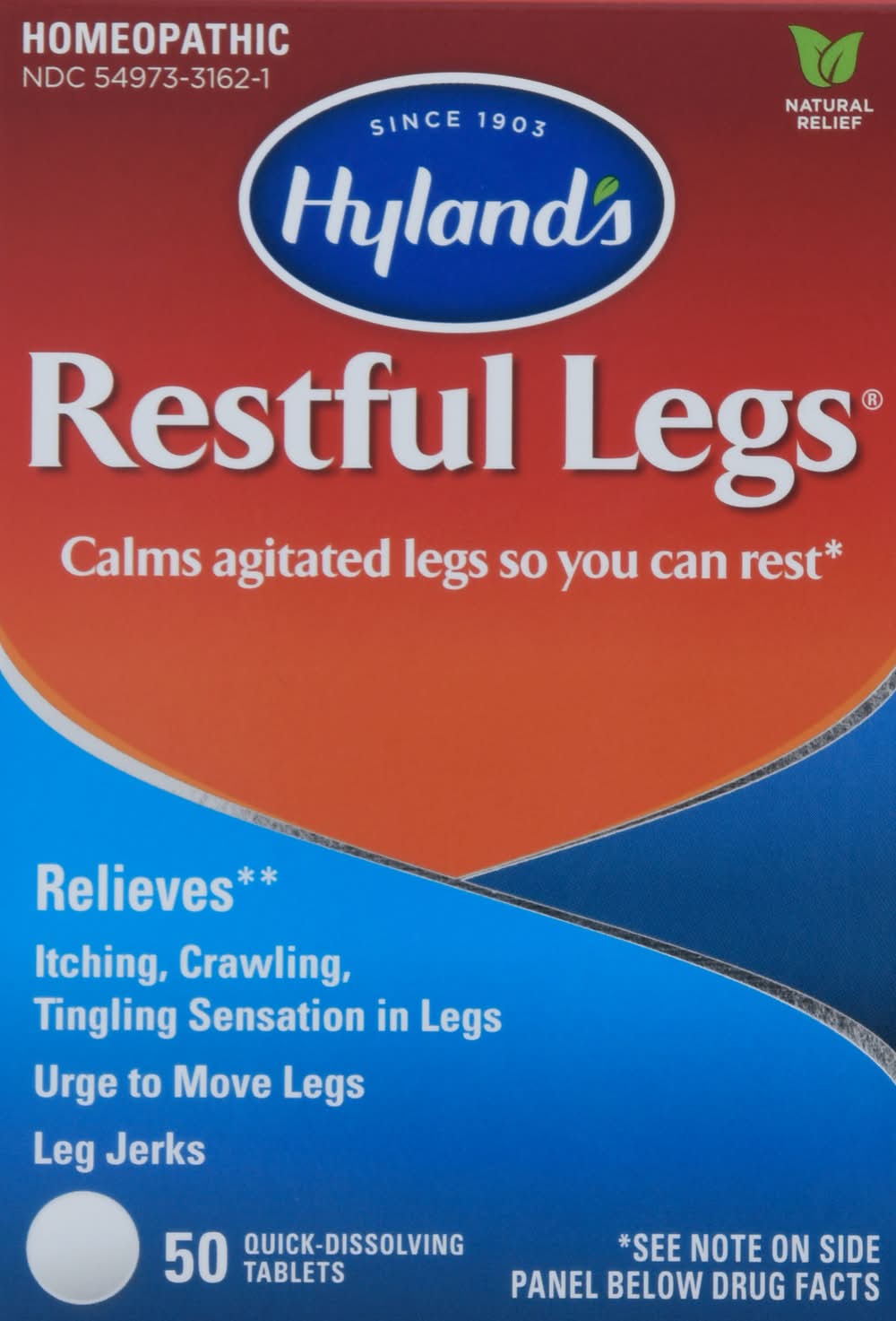 Hyland's Restful Legs Homeopathic Quick-Dissolving Tablets (50 g, 50 ct)