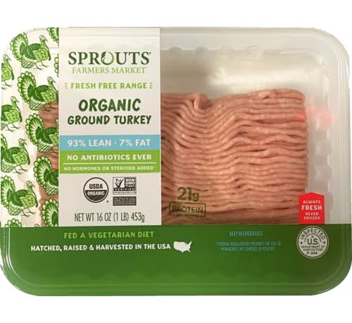 Sprouts Organic 93% Lean Ground Turkey