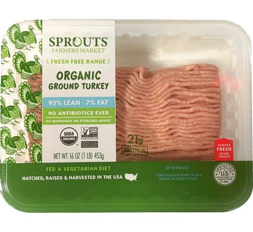 Sprouts Organic 93% Lean Ground Turkey