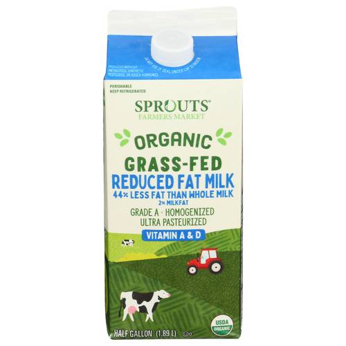Sprouts Organic Grass-fed 2% Milk