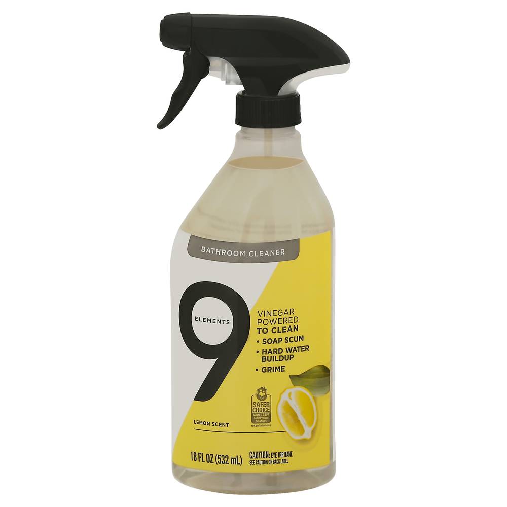 9 Elements Lemon Scent Bathroom Cleaner (18 fl oz)