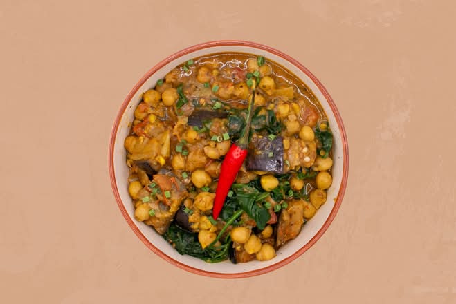 Curry Channa & Spinach