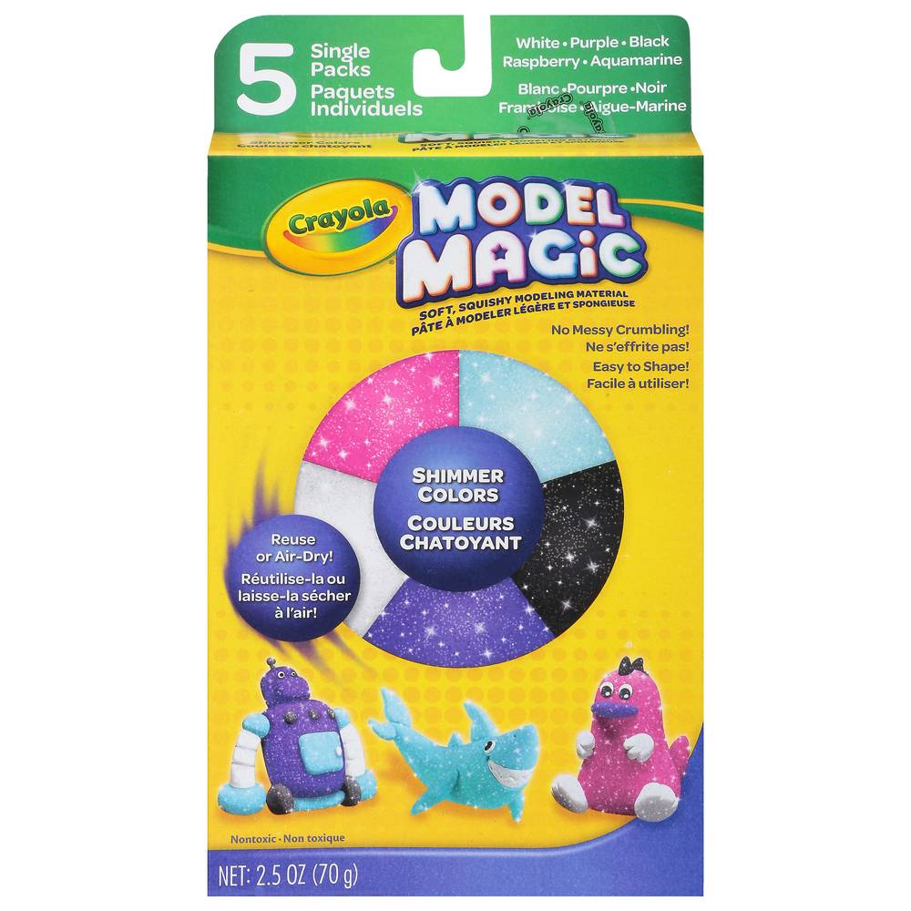 Crayola Nontoxic Shimmer Colors Model Magic (2.5 oz)