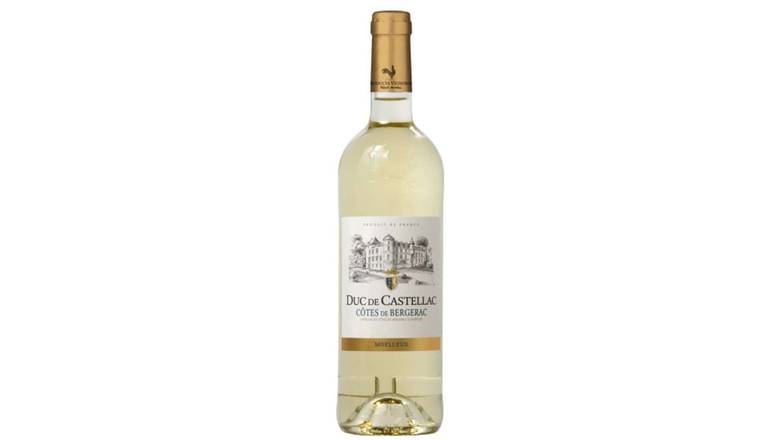 Duc De Castellac Côtes de Bergerac AOP, blanc moelleux La bouteille de 75cl