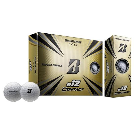 Bridgestone Contact White Golf Balls (12 units)