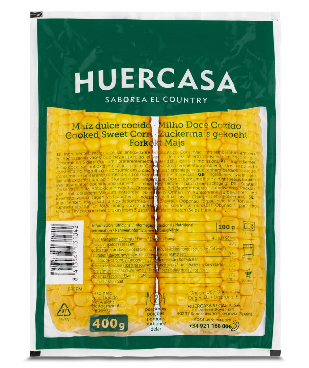 Maíz Dulce Cocido Al Vacío Bolsa 400 G