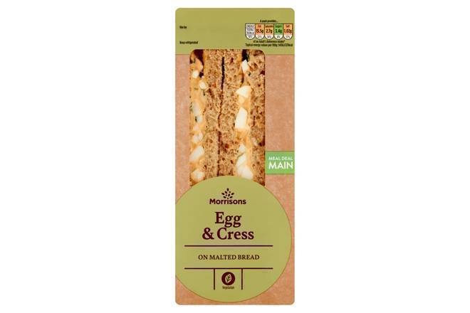 Morrisons Egg Mayo & Cress Sandwich