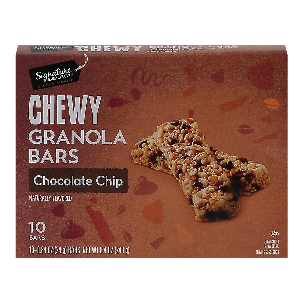 Signature Select Chewy Garnola Bars (10 ct) (chocolate chip)