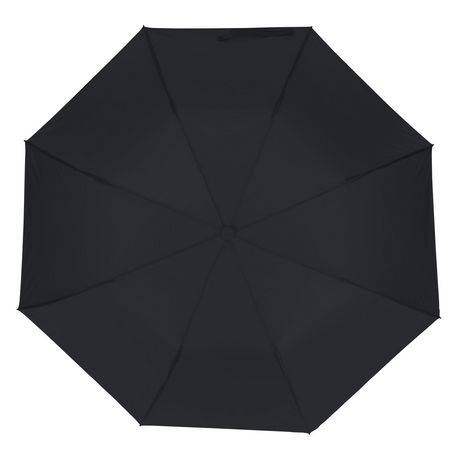 Weather Station Folding Automatic Umbrella Black